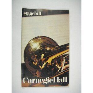 Liza Minnelli Stagebill 1987 Carnegie Hall Halston Marvin Hamlisch Theatre